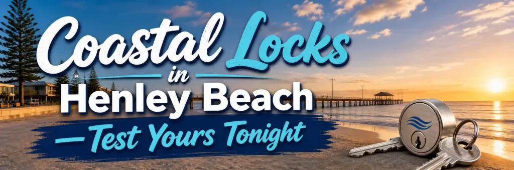 Coastal home locks and keys at Henley Beach near the beach and jetty